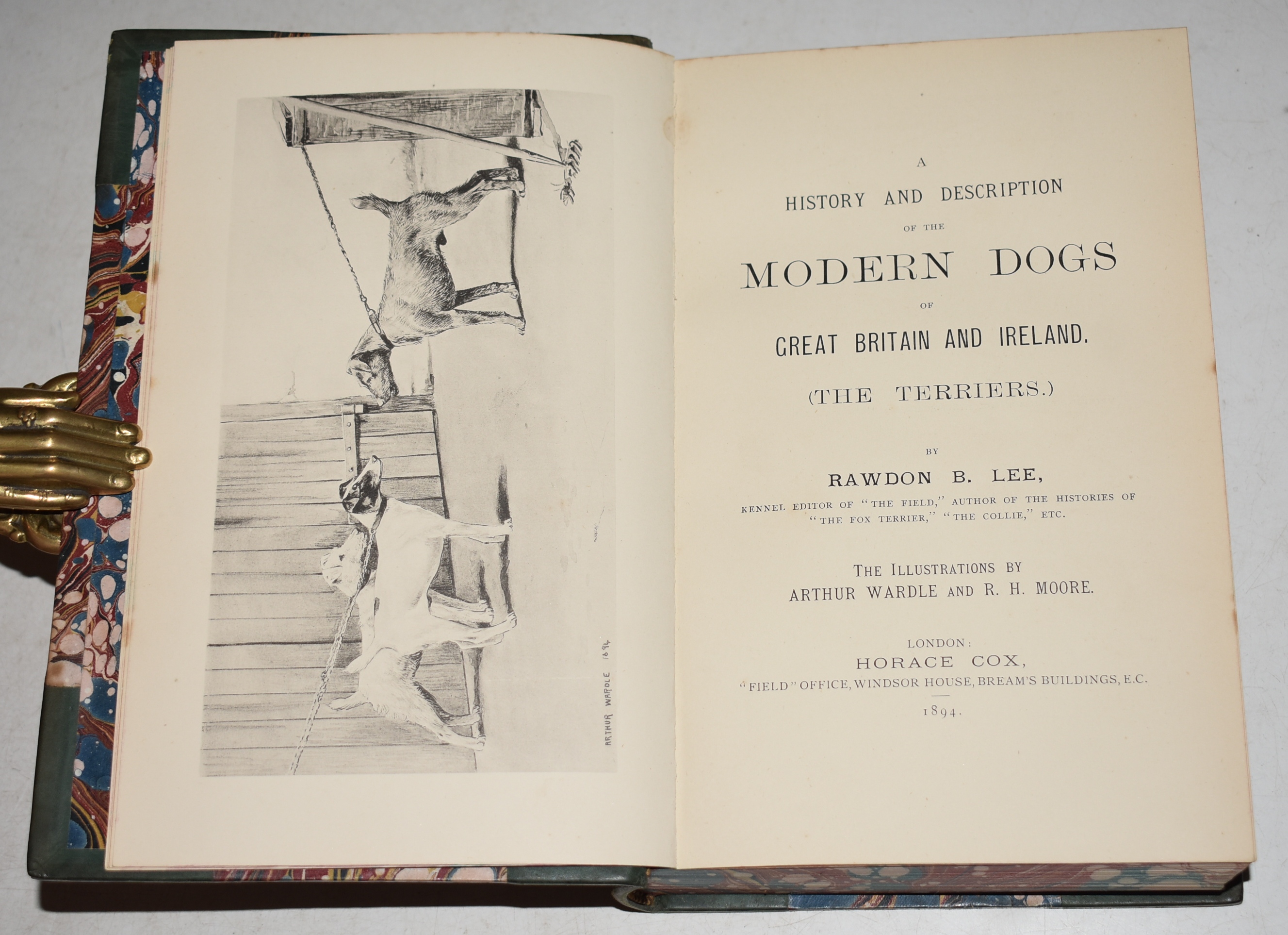 A History and Description of the Modern Dogs of Great Britain & Ireland (The Terriers.) With illustrations by ARTHUR WARDLE and R.H. MOORE.