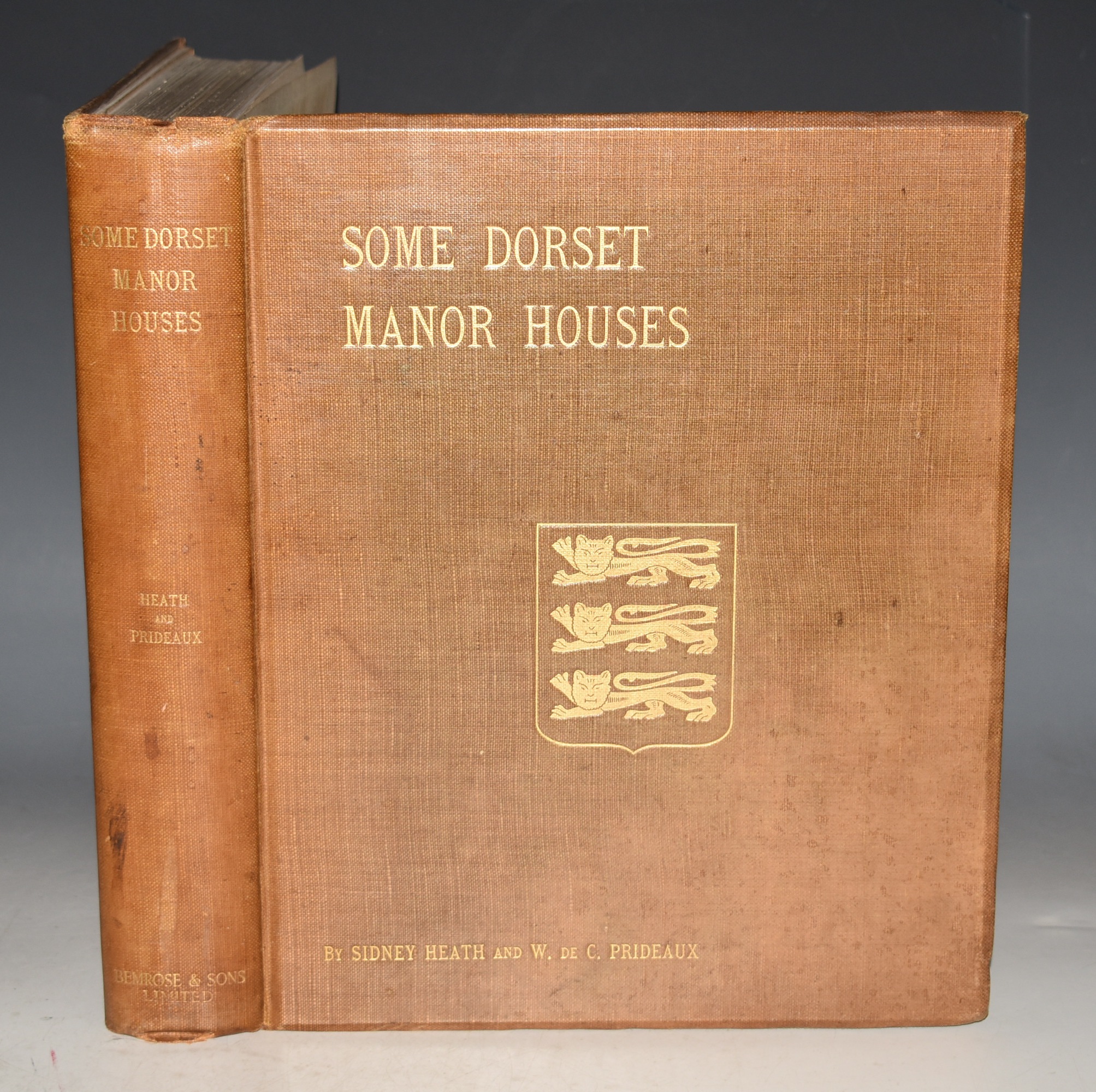 Some Dorset Manor Houses SIGNED COPY Plus With Author’s Signed Letter. With Their Literary and Historical Associations. With a Foreword by R. Bosworth Smith. SIGNED COPY Plus With Author’s Signed Letter.