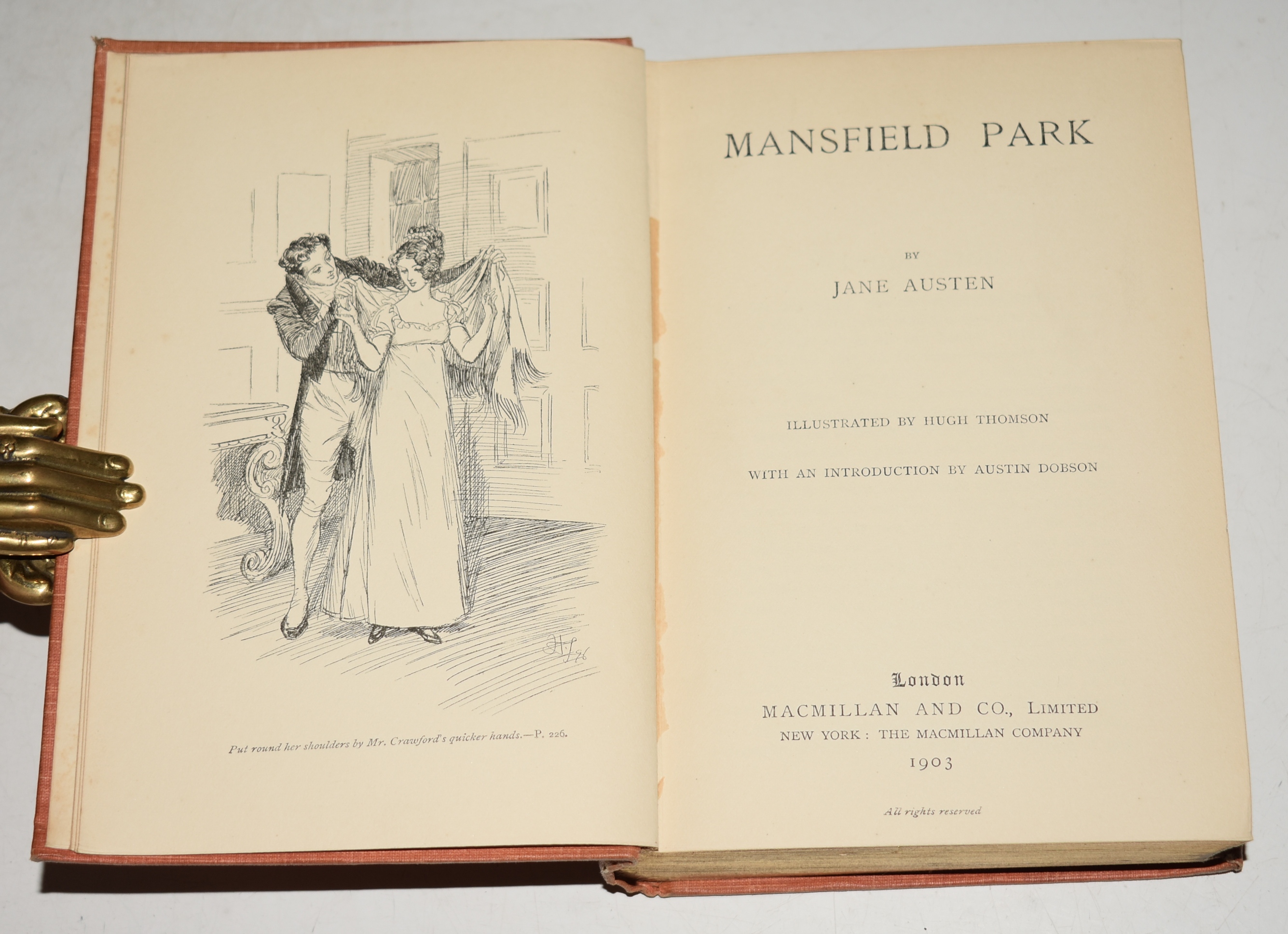 Mansfield Park. Introduction by Austin Dobson. Illustrated by Hugh Thompson.