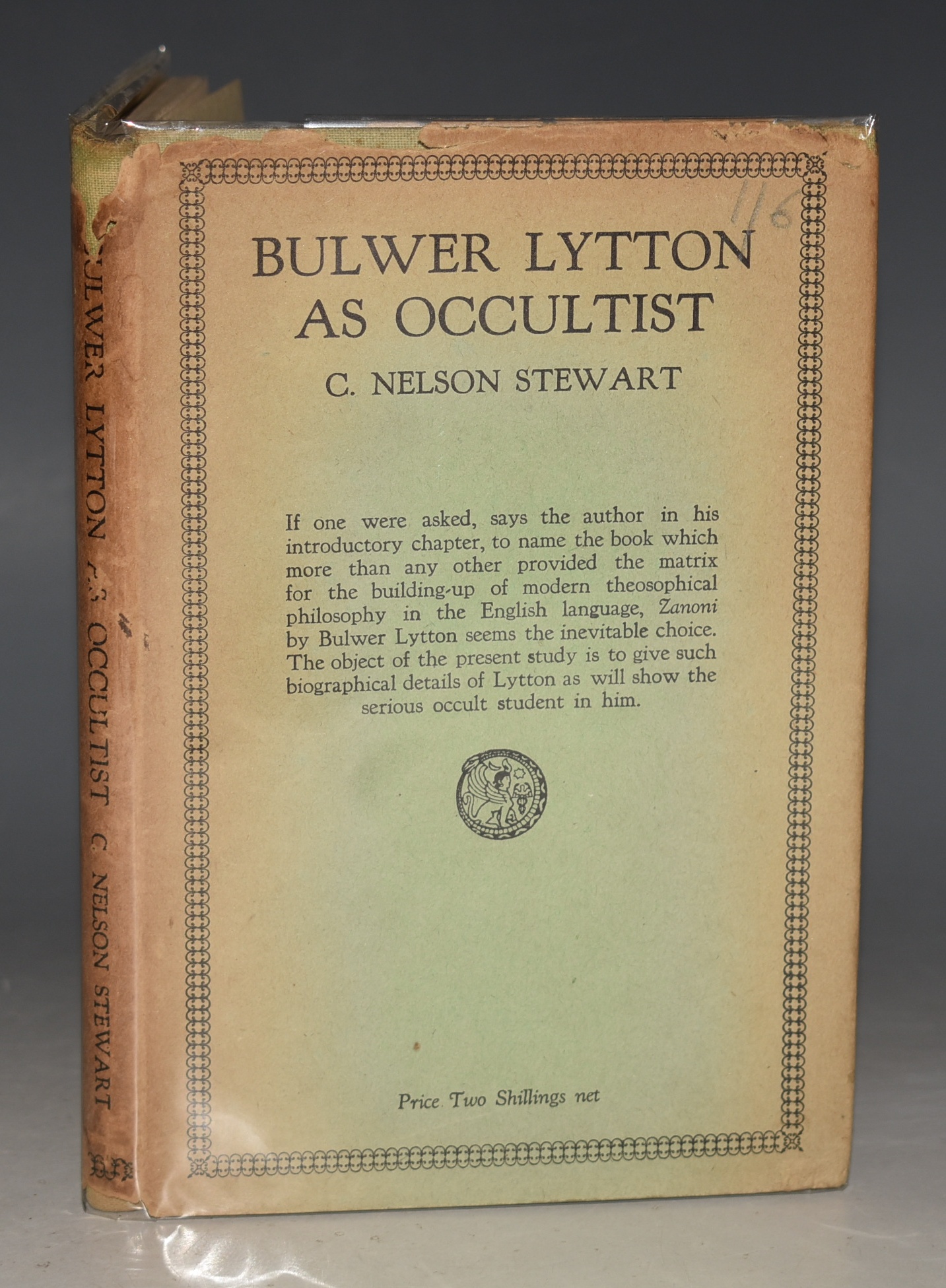 Bulwer-Lytton was an Occultist.