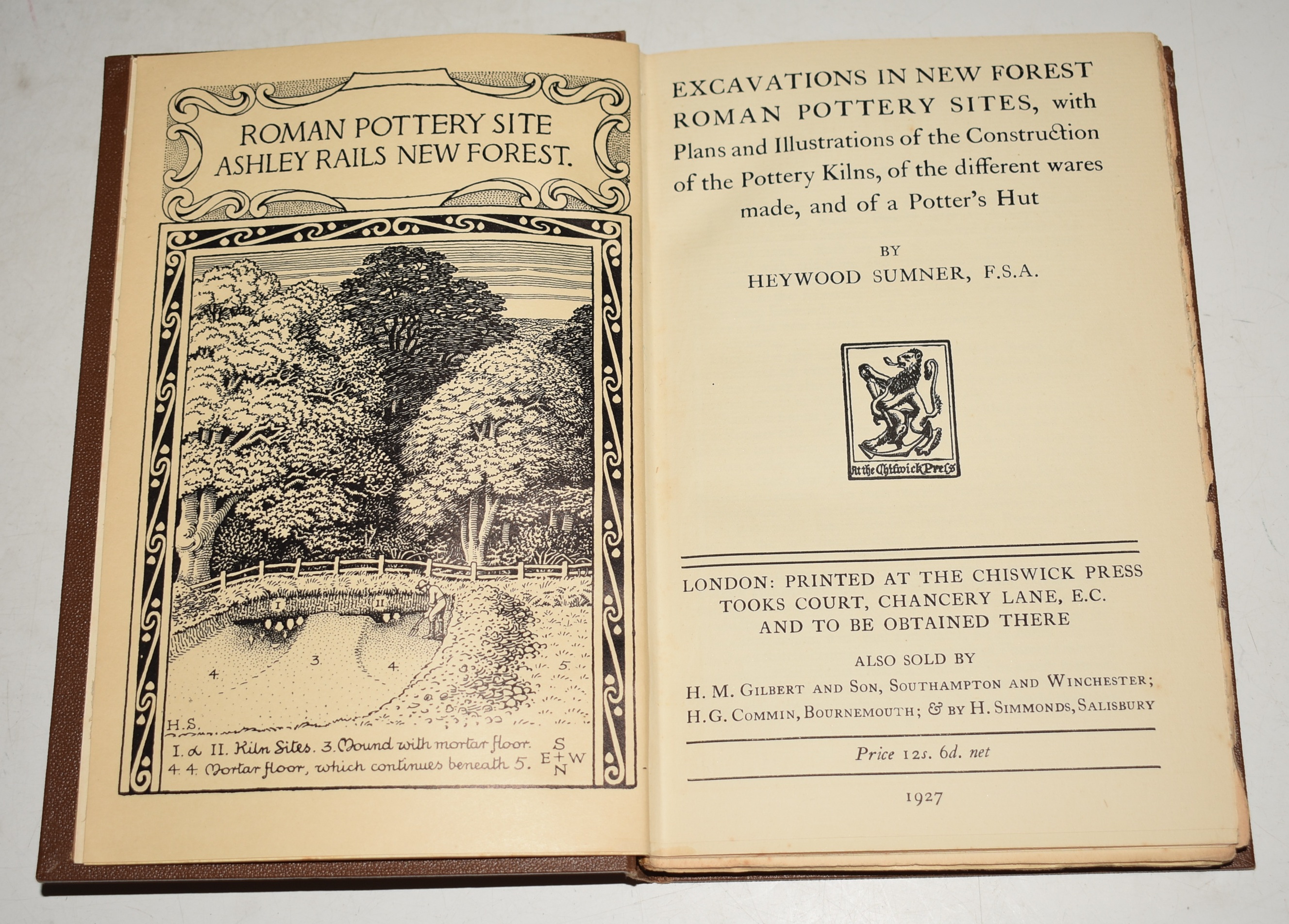 Excavations in The New Forest Roman Pottery Sites. With Plans and Illustrations of the Construction of the Pottery Kilns, of the different wares made, and of a Potter's Hut.