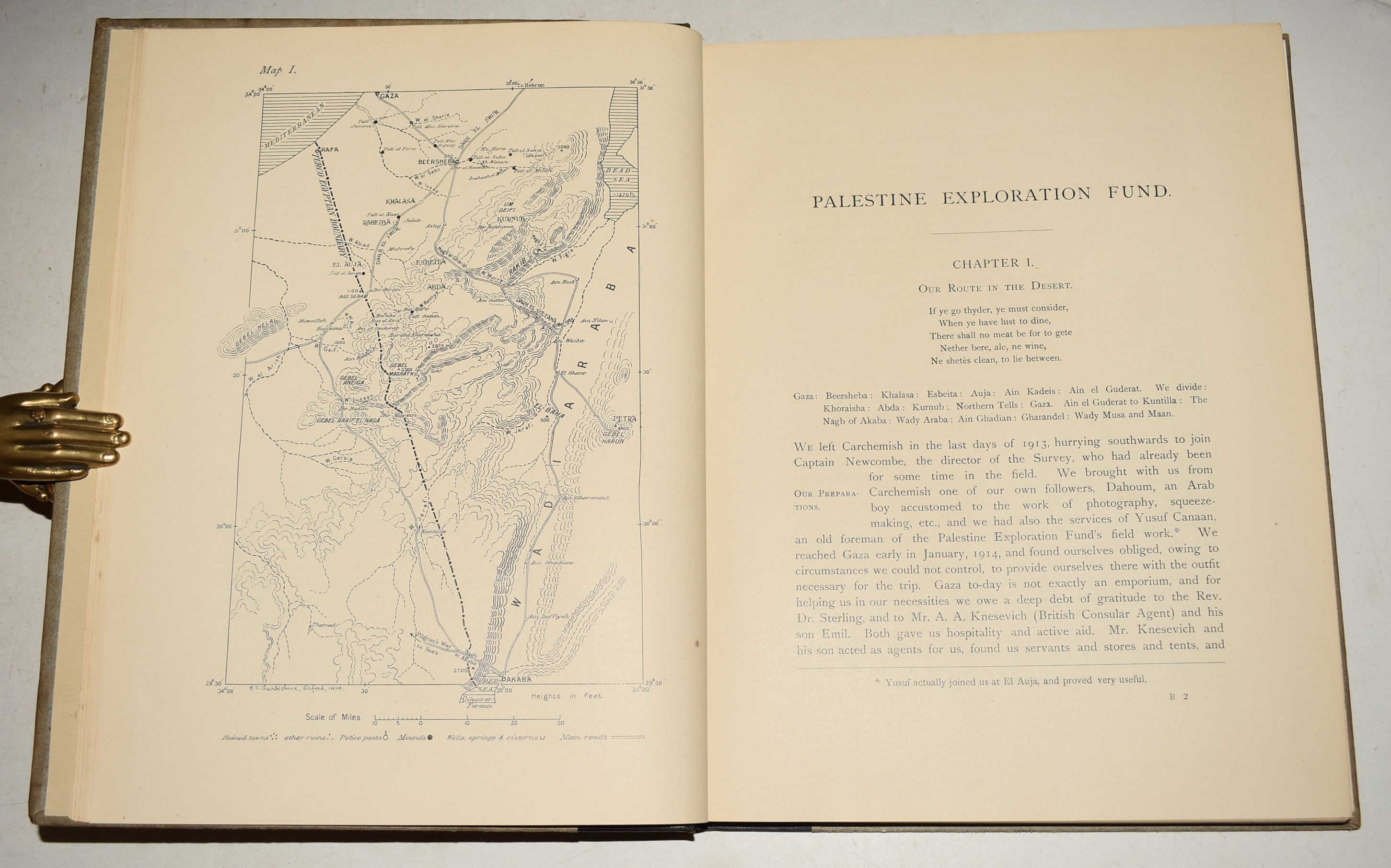 Palestine Exploration Fund & The Wilderness of Zin. Annual 1914-1915, Double Volume. & The Wilderness of Zin (Archaeological Report) With a Chapter on Greek Inscriptions by M.N. Tod.