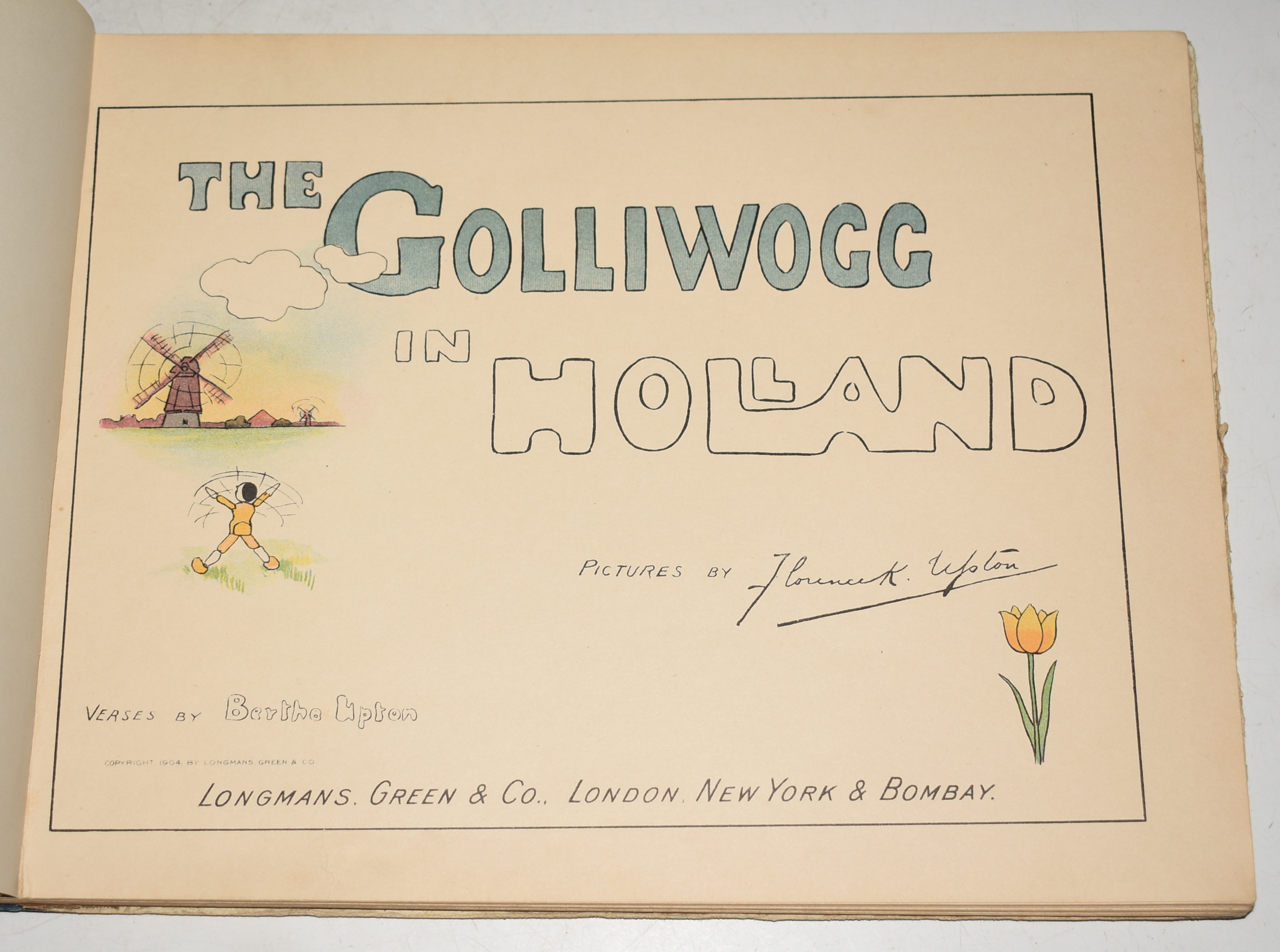 The Golliwogg's in Holland. Verses by Bertha Upton. Pictured by Florence K. Upton.