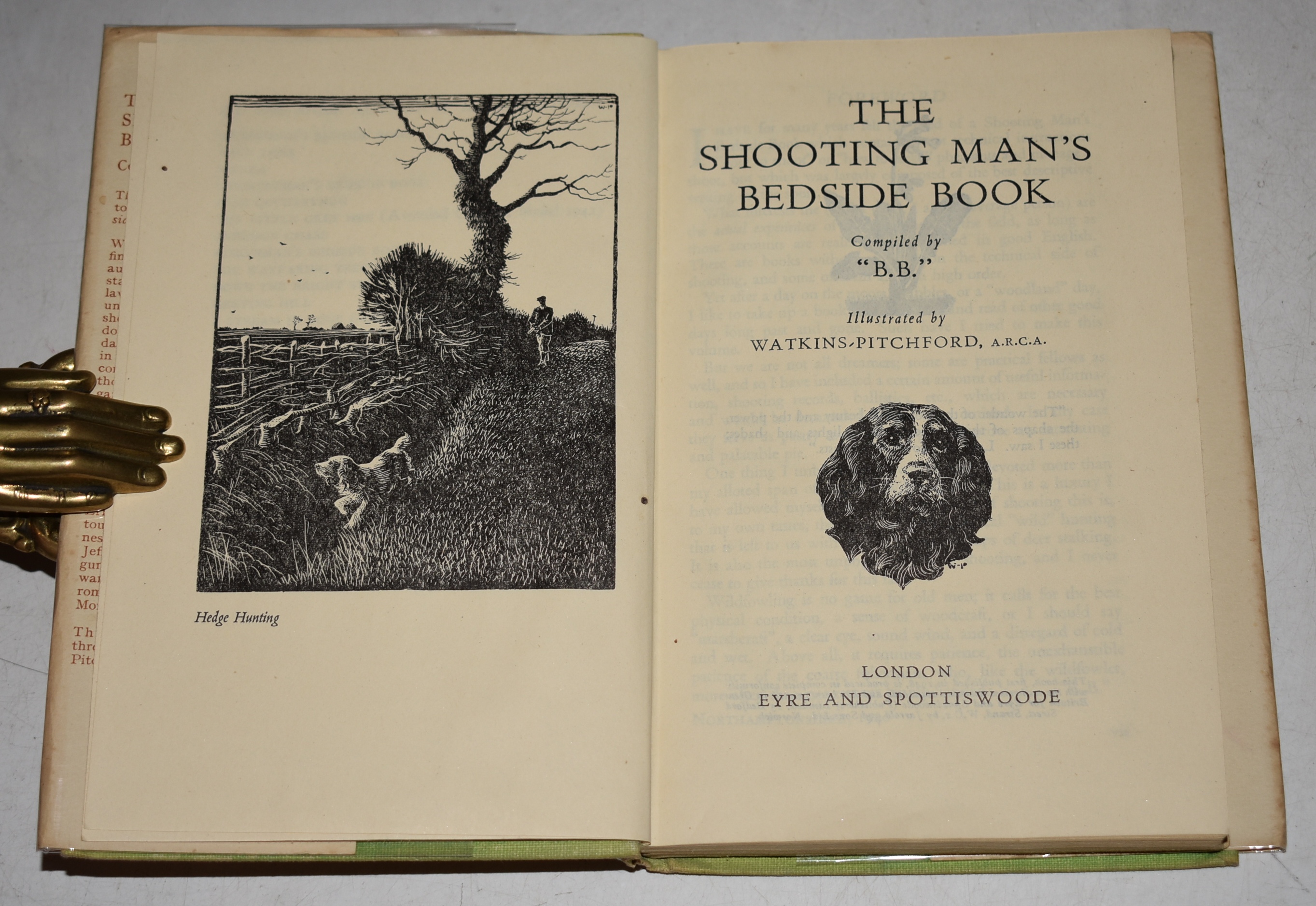 The Shooting Man's Bedside Book Illustrated by Watkins-Pitchford.