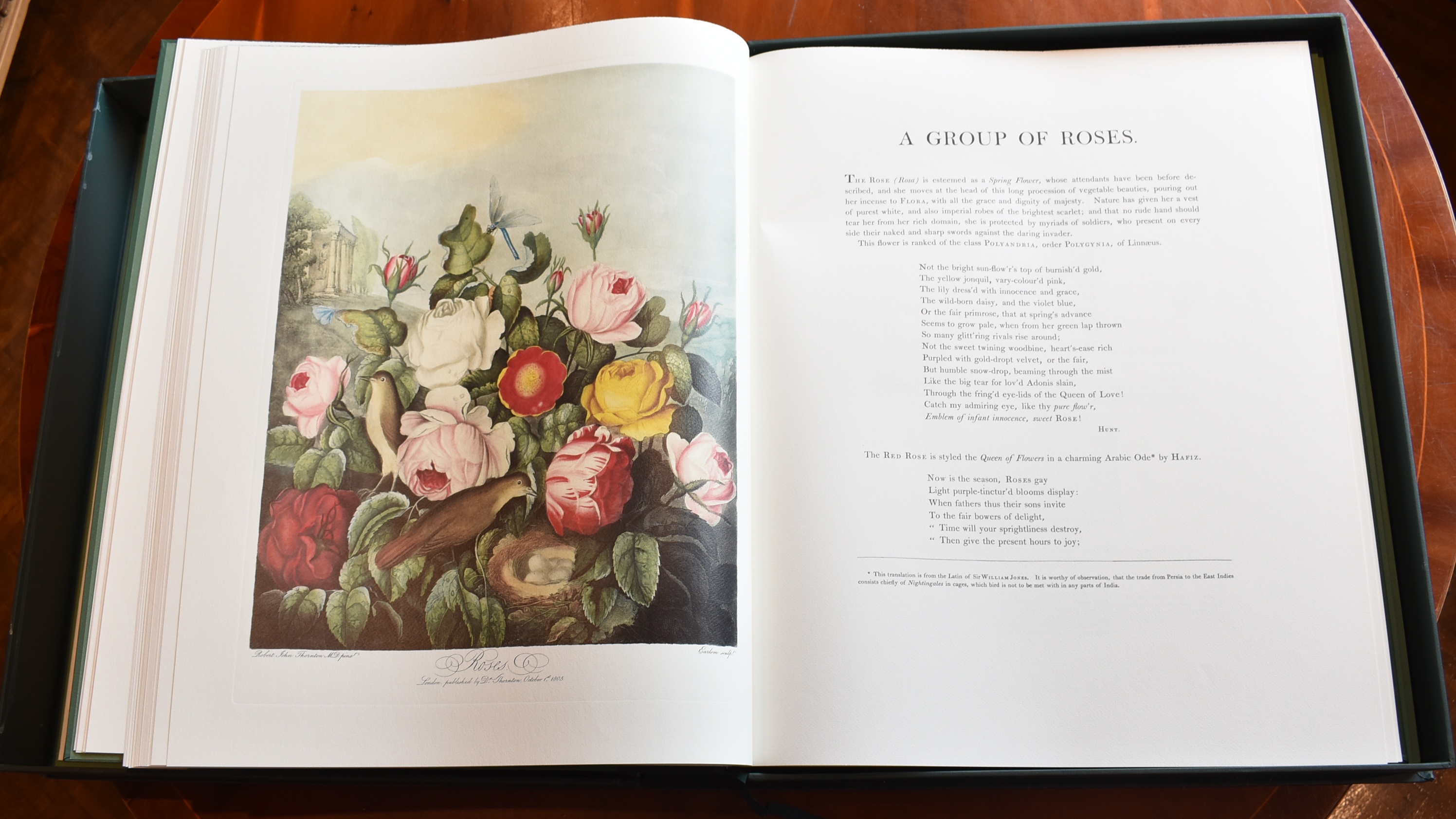 The Temple of Flora. Limited Leather Edition. Limited edition of 1980 copies of which only 600 were printed with the text and bound.