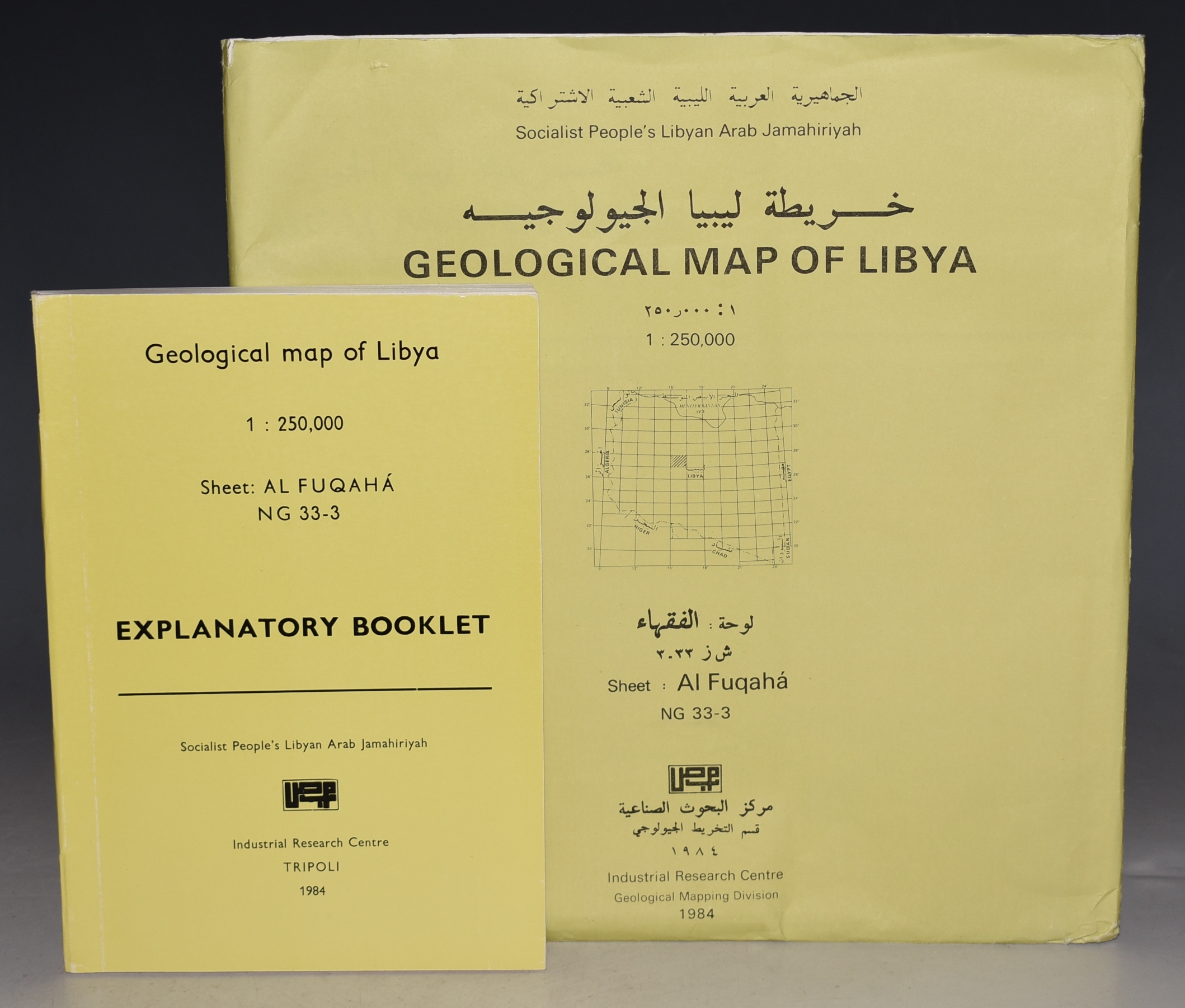 Geological Map of Libya, Sheet Sabha NG 33-2 Scale 1 :250,000 Socialist People's Libyan Arab Jamahiriya PLUS Explanatory Booklet.