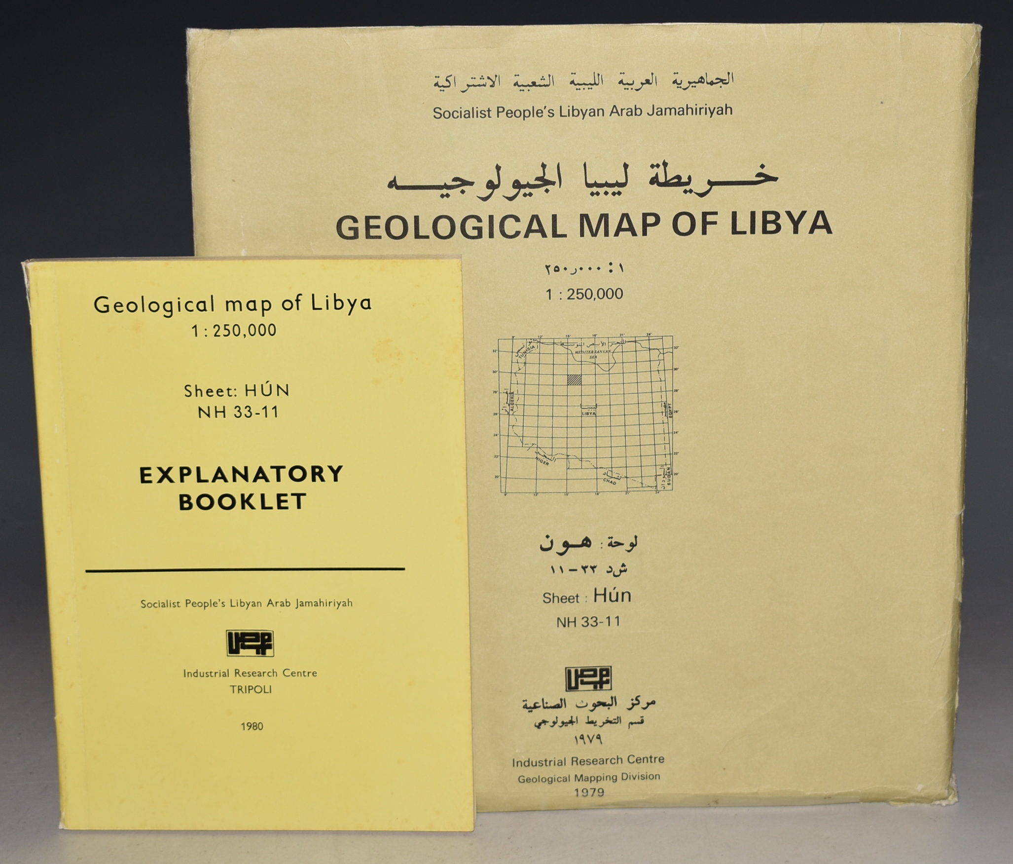 Geological Map of Libya, Sheet Awbari NG 33-5 Scale 1 :250,000 Socialist People's Libyan Arab Jamahiriya PLUS Explanatory Booklet.