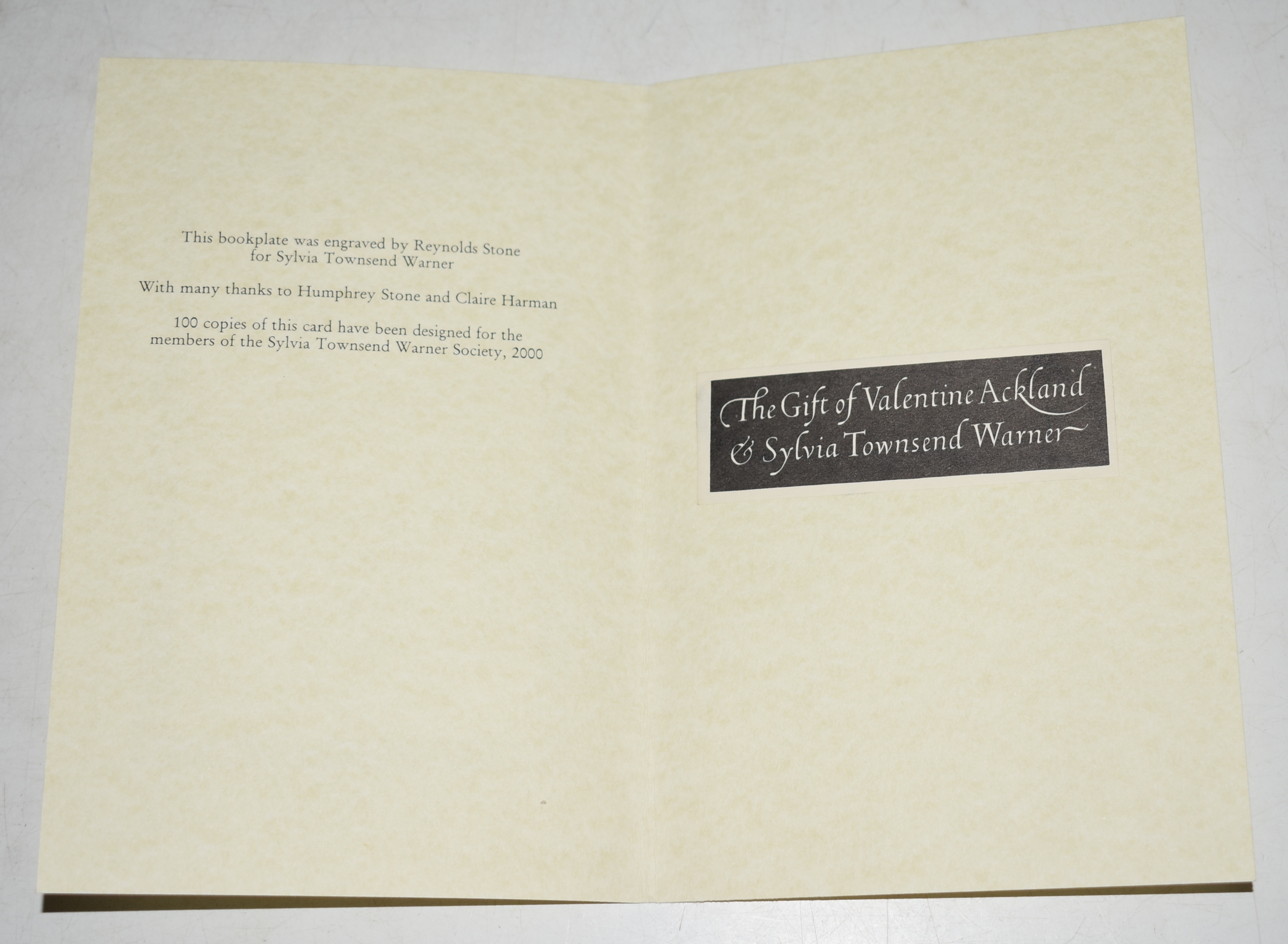 A Christmas Keepsake. Reynolds Stone from Sylvia Townsend Warner