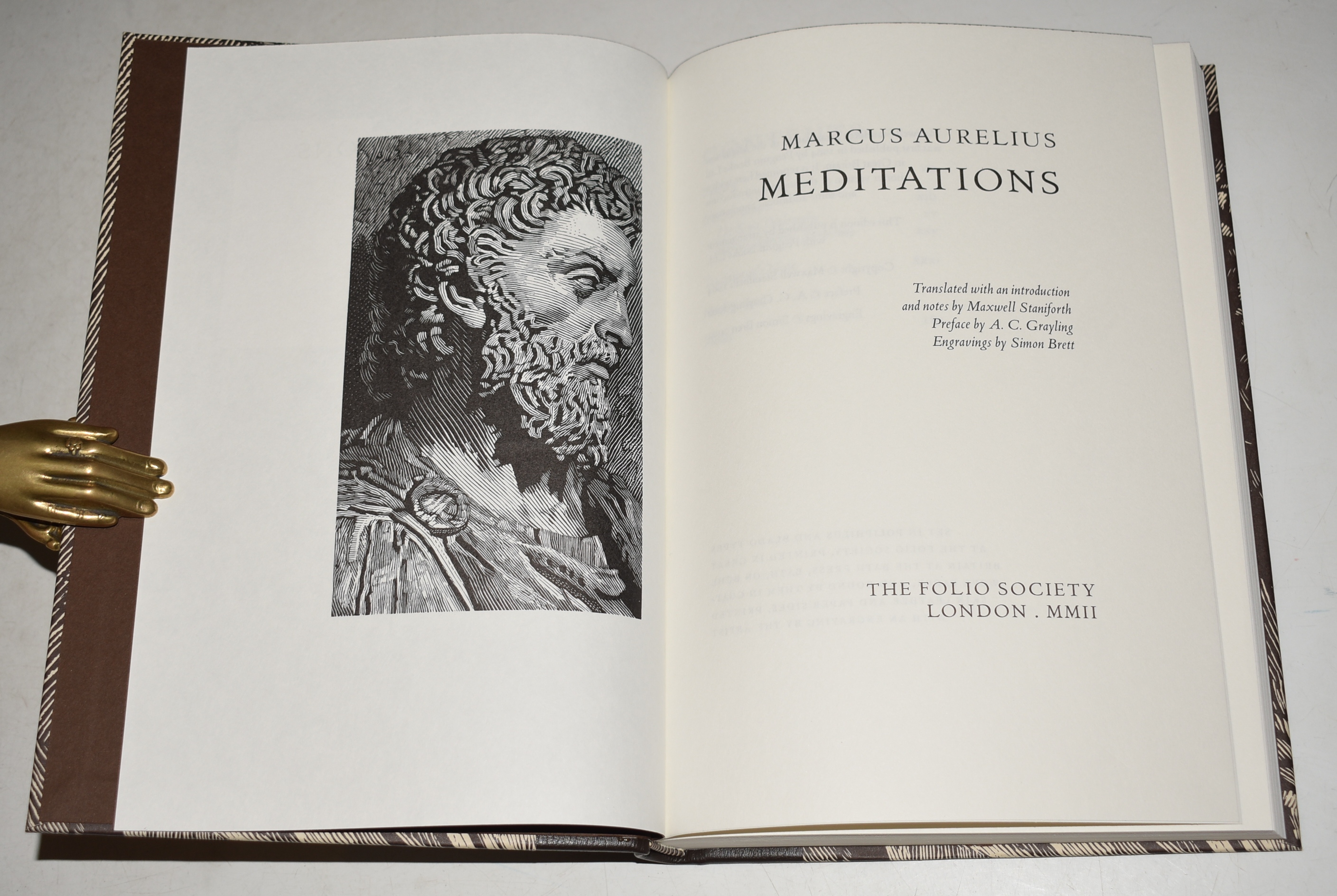 Meditations. Translated with an introduction and notes by Maxwell Staniforth. Preface by A.C. Grayling. Engravings by Simon Brett.