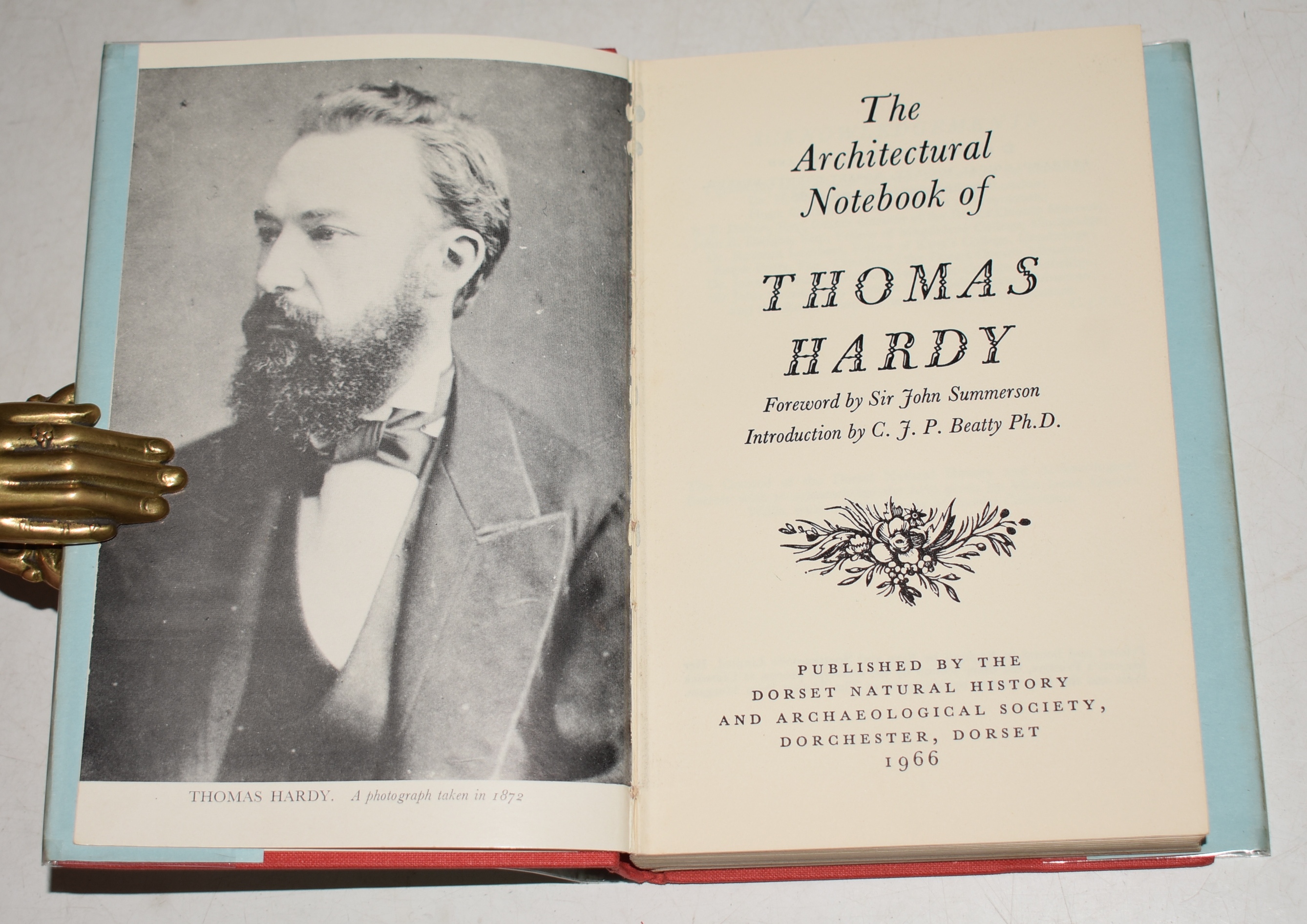 The Architectural Notebook of Thomas Hardy Foreword by Sir John Summerson. Introduction by C.J.P. Beatty.