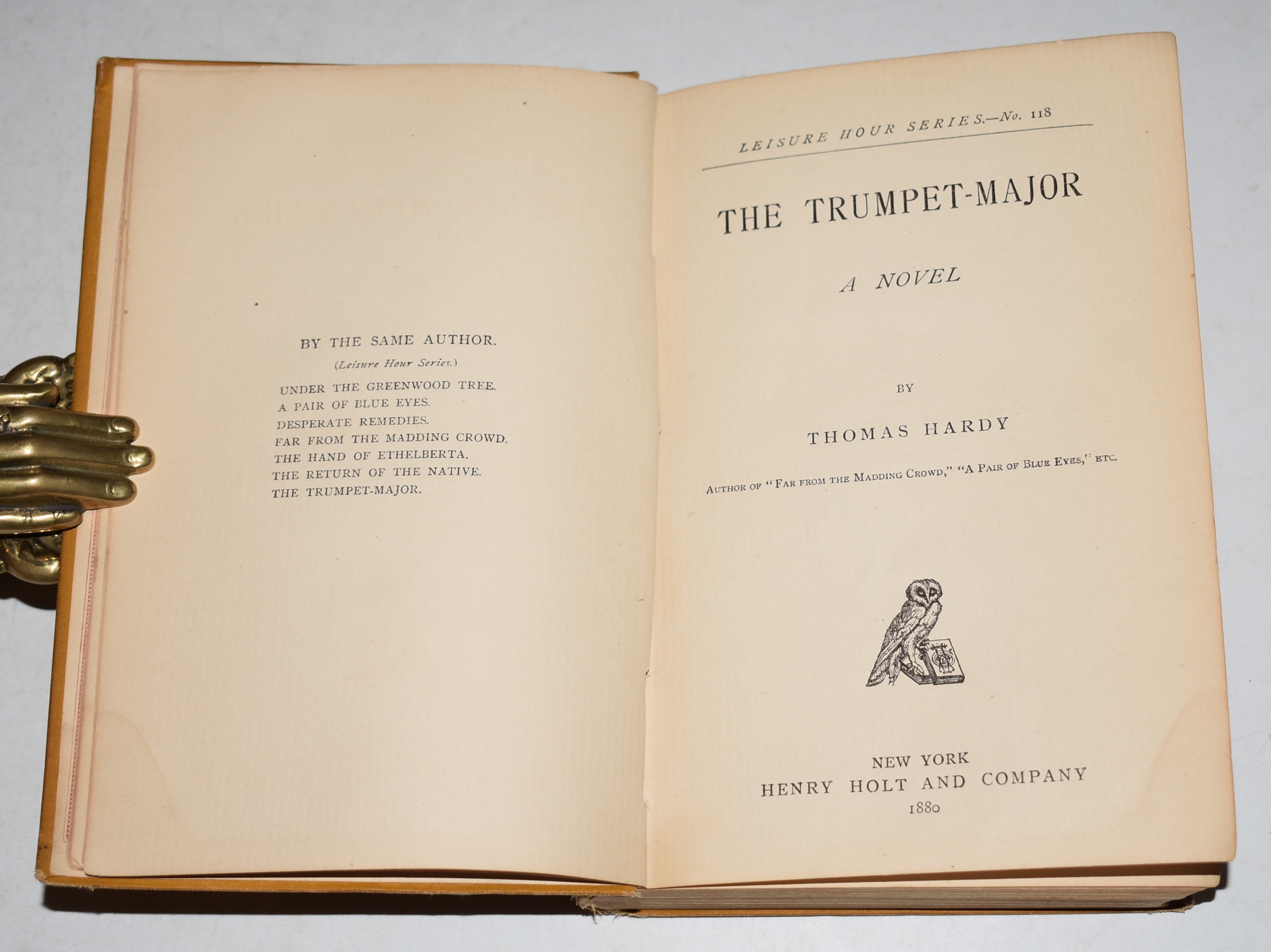 The Trumpet-Major A Novel. Leisure Hour Series No. 118.