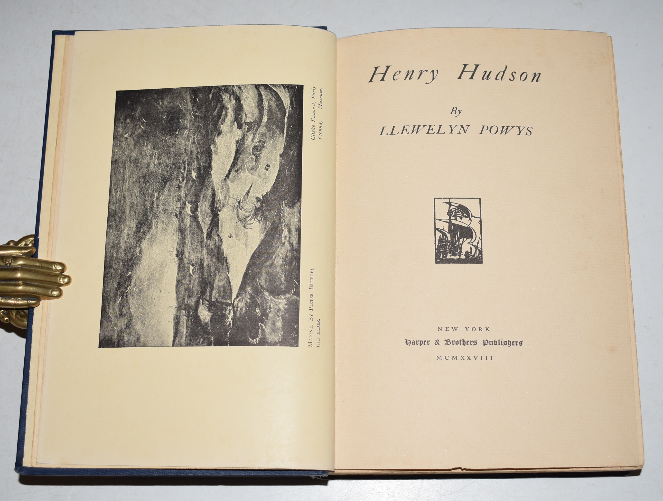 Henry Hudson. The Golden Hind Series. Authors inscription to half title page.