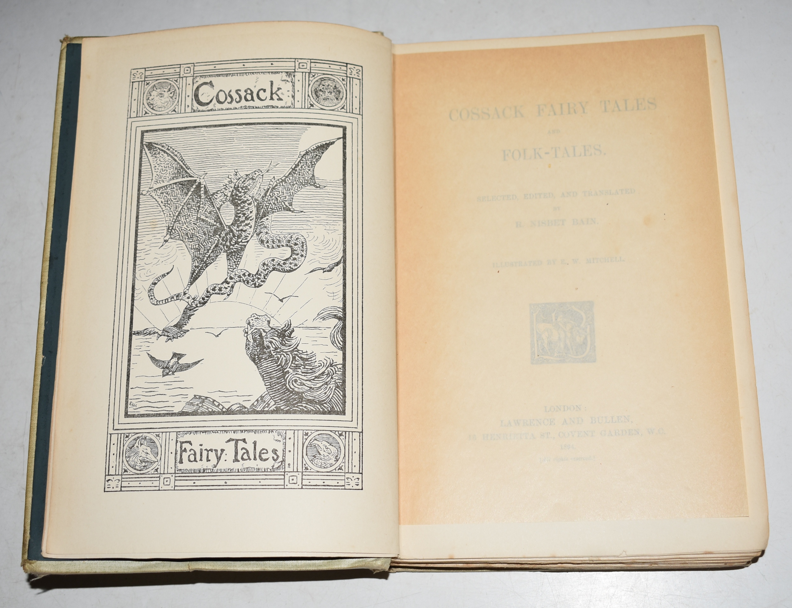 Cossack Fairy Tales and Folk Tales. Selected, edited and translated by R. Nisbet Bain. Illustrated by E.W. Mitchell.