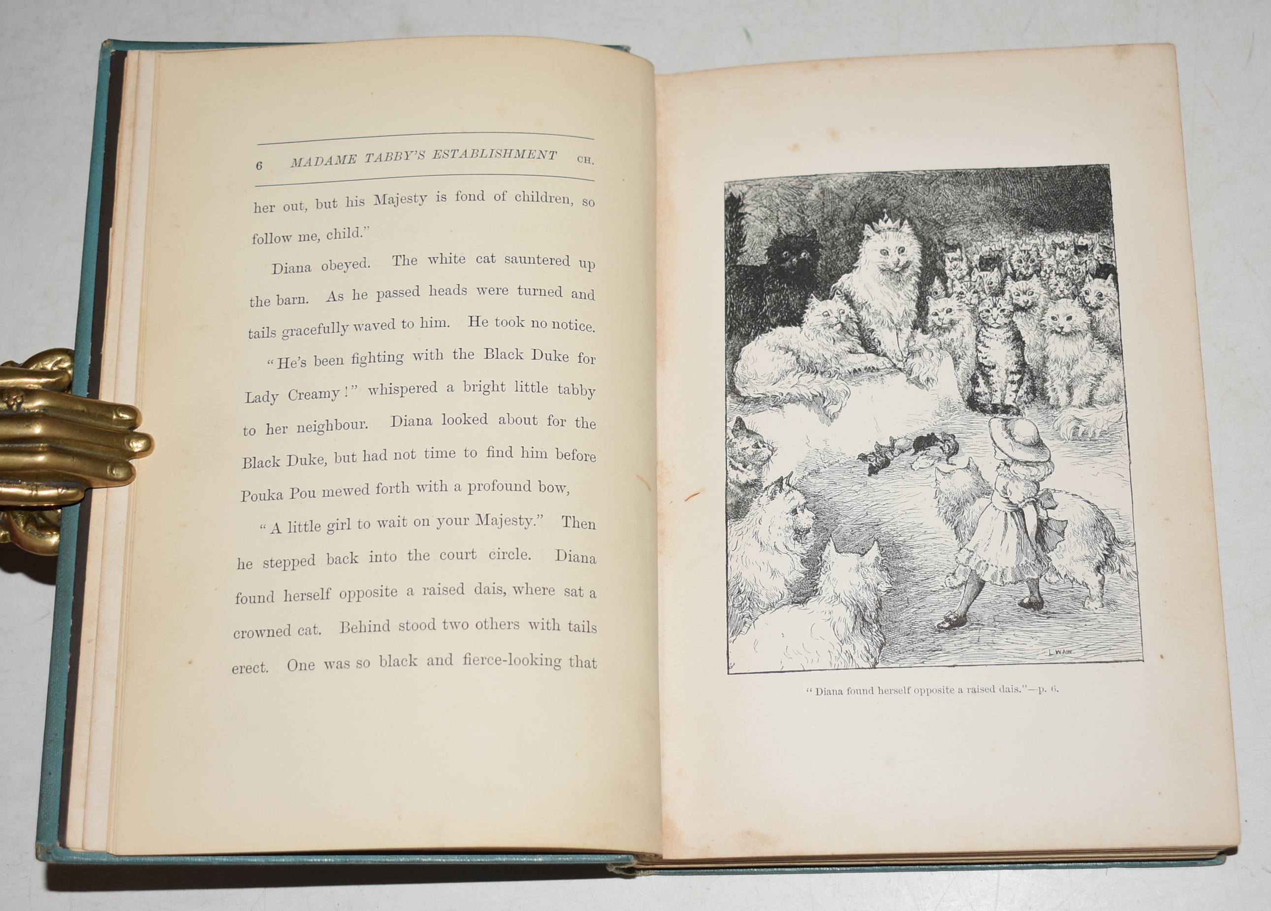 Madame Tabby's Establishment. Illustrated by L. Wain. By Kari (Caroline Hughes.) SIGNED COPY.