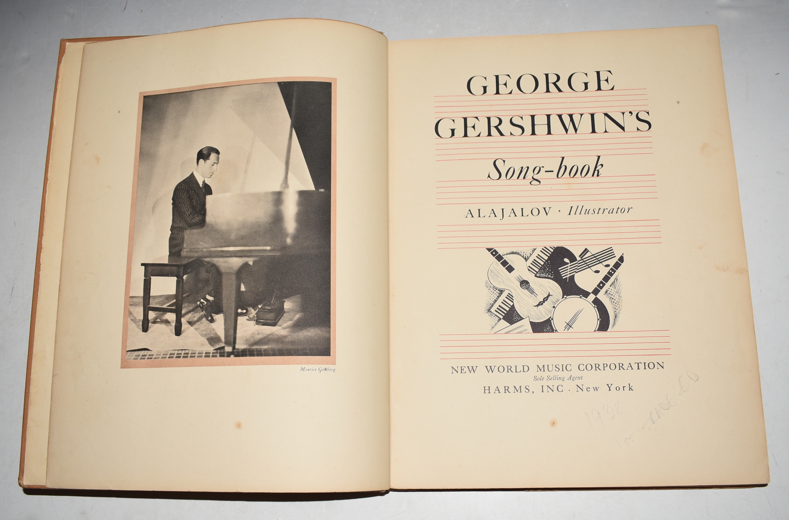 George Gershwin's Song-Book Alajalov - Illustrator. SIGNED COPY.
