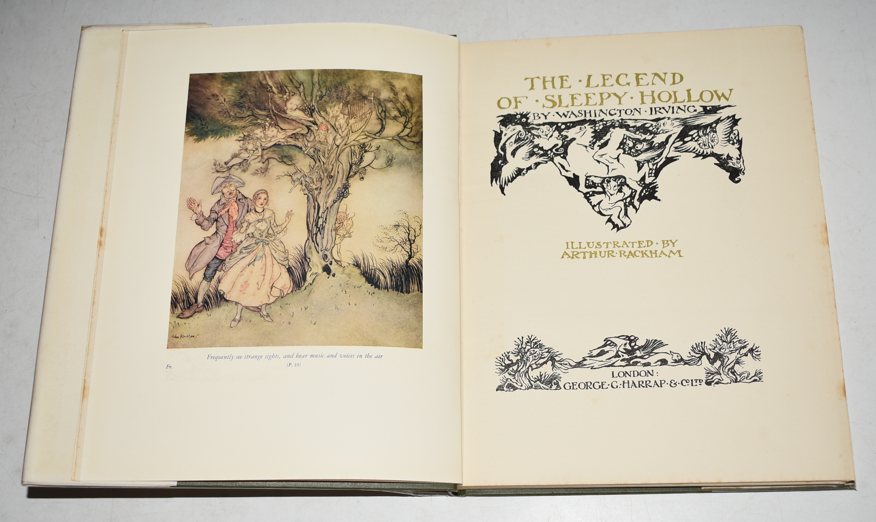 The Legend of Sleepy Hollow Illustrated by Arthur Rackham.