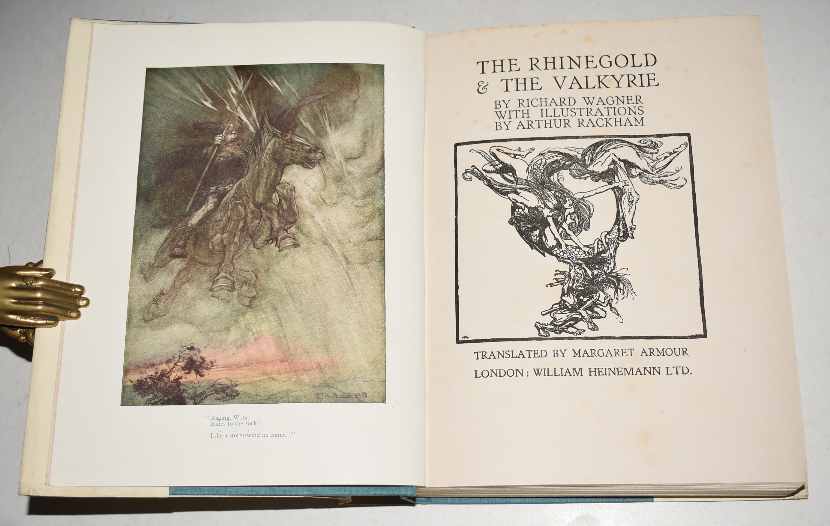 The Ring of the Niblung. Comprising: The Rhinegold & The Valkyrie. AND: Siegfried & The Twilight of the Gods. Two Volumes in One. Translated by Margaret Armour.