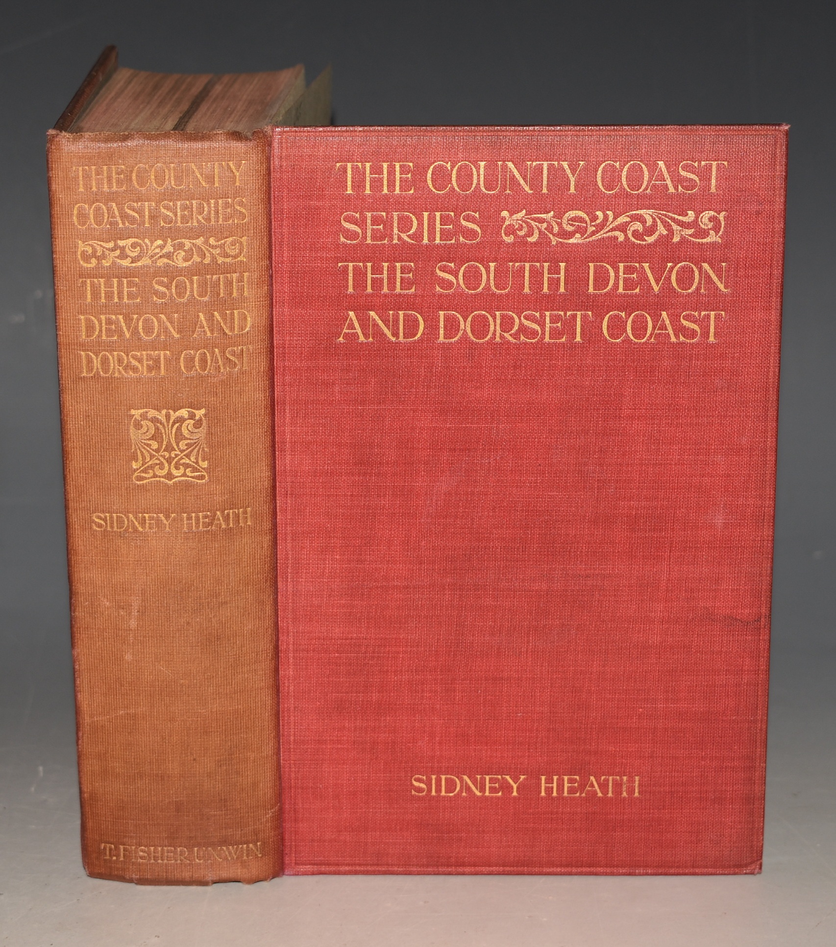 The County Coast Series: The South Devon and Dorset Coast. The book is dedicated to THOMAS HARDY (printed dedication page).
