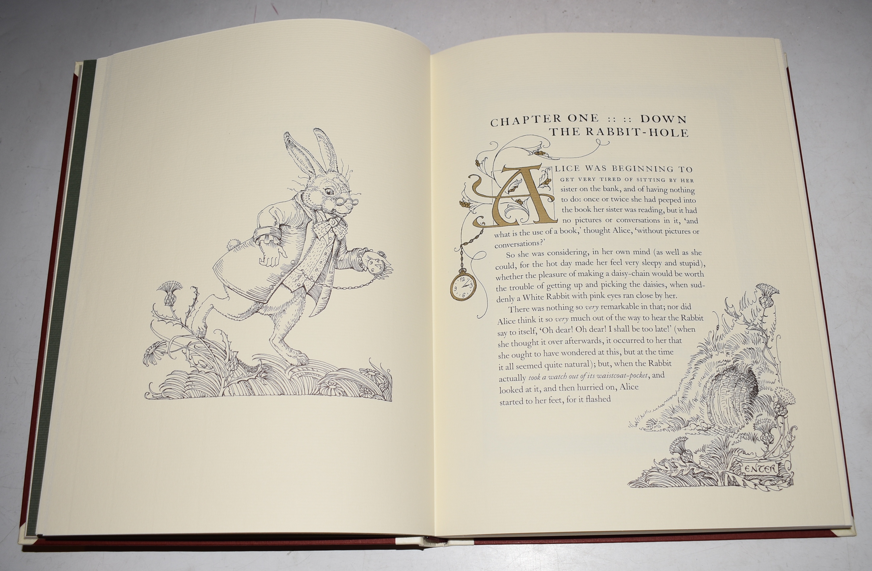 Alice's Adventures in Wonderland. First edition with these illustrations, first printing. Limited edition. SIGNED by the illustrator. Limited Number 783/1000 Illustrations by Charles Van Sandwyk