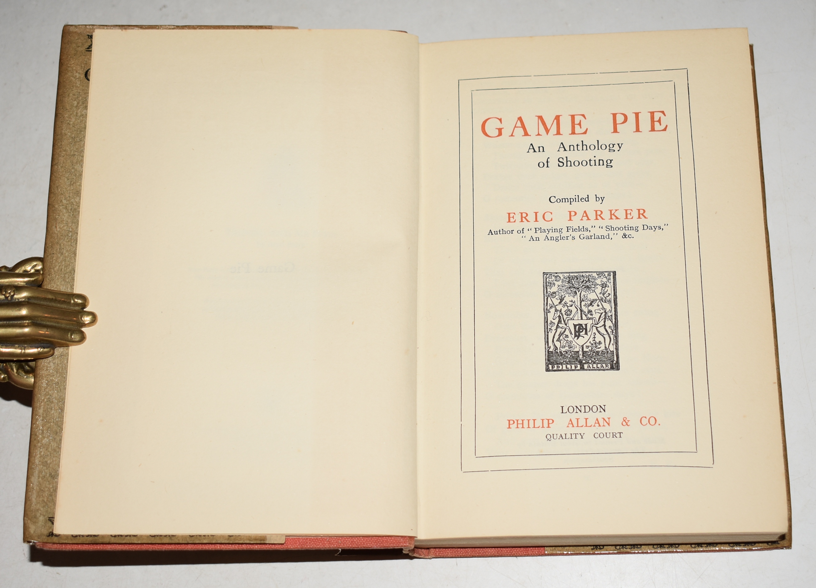 Game Pie. An Anthology of Shooting.